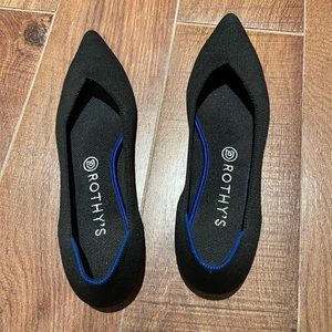Rothy’s The Point flat, Black, 10